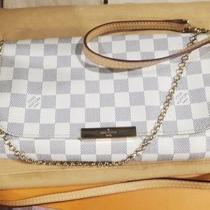 Louis Vuitton my favorite azure damier handbag